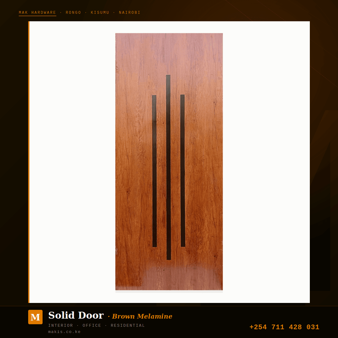 Solid Doors (Brown Melamine) view 3